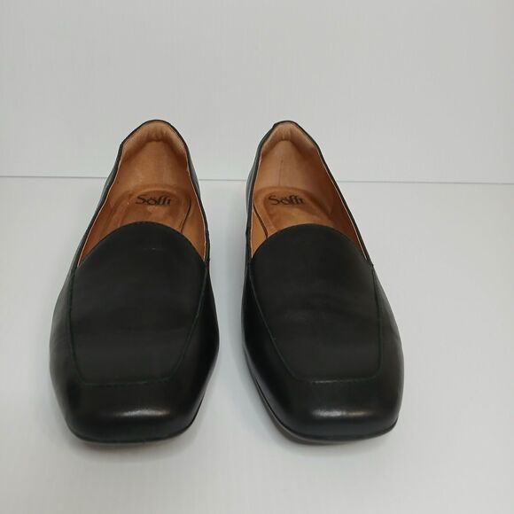 Sofft Eldyn Women's 9.5 Black Leather Loafers Comfortable Slip-on Shoes NWOB - Picture 3 of 8
